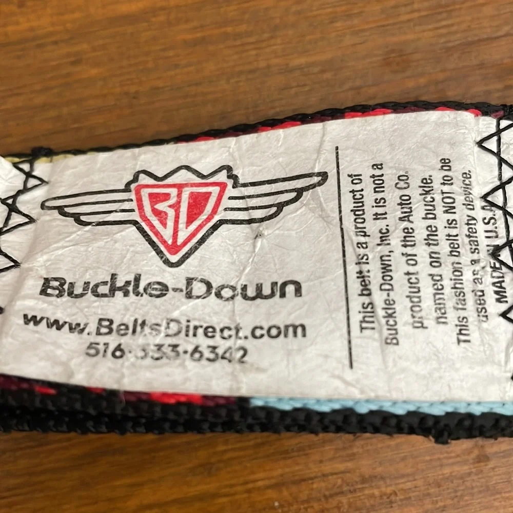 Buckle-Down burger & fries adjustable belt